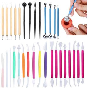 31pcs Fondant Cake Modeling Decorating Hand Sculpting Tools Kit for Cookie Cake Decorating, Sugarcraft Sculpture Pottery
