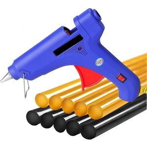 Glue Gun - 100W Hot Glue Gun with 10Pcs High adhesion Hot Glue Sticks for Car Dent Repair, Home Improvement, Quick Daily Repair and DIY Small Craft Projects (Tool Set, Blue)