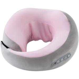 Neck Massager with Heat - Deep Tissue Neck Pain Relief U-Shape Design Electric Massager Pillow for Travel Office Home Shiatsu Neck Massager Gifts for Men Women Dad Mom, Pink