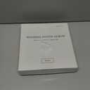 Beautiful Linen Wedding Photo Album For 4x6 Pictures - Safely Holds Up To 200 Photos of Unique Wedding Memories - Perfect Large Photo Book To Store All Pictures of Treasured Family or Baby Moments