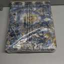 RUGSURE Washable Area Rugs - Perfect for Living Room, Bedroom, Kids Room, Nursery - Stain & Water Resistant Non-Slip, Pet & Child Friendly, Vintage Tribal Area Rugs (Navy, 2'6'' x 8')