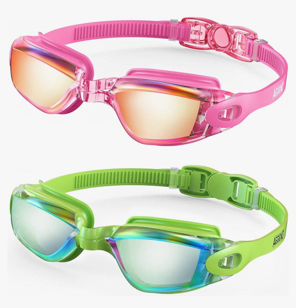 Aegend Swim Goggles, 2 Pack Swimming Goggles No Leaking Adult Men Women Youth