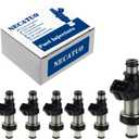 06164-P8E-A00 Fuel Injectors (Set of 6) Compatible with Honda Odyssey Acura TL CL 3.2L MDX 3.5 V6 (1 Holes) for # FJ490 800-1497N