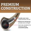 Flexzilla Colors Garden Hose 5/8 in. x 50 ft., Lightweight All-Weather Water Hose, Durable and Flexible, Leak-Free Connections, Brown Mulch