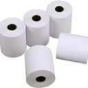 Moqra Sticky Thermal Receipt Paper Rolls (80mm) 3 1/8" x 170' 6 Rolls- Removable Label Compatible with TM-L90ii, TSP654IIsk and Other linerless Label Printers. Works with POS Systems (6 Rolls/Box)