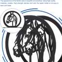 Cabilock Wrought Iron Napkin Holder with Horse Design Rustic Paper Towel Stand for Kitchen Dining Table and Coffee Shop Tissue Organizer