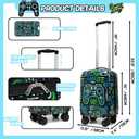 Kids Luggage Set 3 Piece Suitcase Set 16 Hardside Luggage with Spinner Wheels Girls Boys Carry on Toddler Travel Rolling Suitcase Airline Approved (Game)