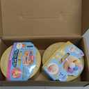 2 Pack Colorful Dumpling Squishies with Box,Glitter Mystery Squishys Dumplings Stress Relief Balls Fidget Sensory Toy,Bao Bun with Food Steamer Stretchy Desk Squeeze Toys