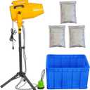 LANGXUN 2025 Upgrade Foam Machine for Party, 1200W High Power Foam Cannon Bubble Machine, Outdoor Summer Pool Party Water Toys for Adults & Kids, Birthdays Celebrations and Backyard Events (Yellow)