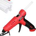 Arrow Full Size Dual Temp Glue Gun Kit with 12 Sticks - Professional, High/Low Temperature, Fast Heating, Heavy Duty with Stand for Dcor, Crafts, Repairs, Construction