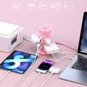 Tower Power Strip Surge Protector with 12 Outlets 3 USB Ports(2 Type C), 6.5 FT Ultra Flat Extension Cord with Multiple Outlets, Flat Plug Outlet Extender with Screw Wall Mount for Home Office Dorm