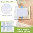 2 x 10pcs Castor Oil Pack Wrap, Medium Transparent Film Castor Oil Pack, 7.9"x5.5", No Irritation, No Leakage, Portable(Oil Not Included) (1 Count (Pack of 10))