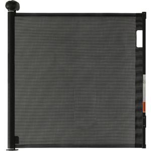 Retractable Baby Gate, Baby Gate for Stairs Auto-Lock, Dog Gates for Doorways Safety, Extends to 34.5x55in, Black