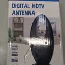 2025 TV Antenna for Smart TV and Old TV, 2200+ Miles Range HD Digital TV Antenna Indoor with 360° Signal Strongest Booster, Supports Local Channels 1080P 4K Reception for Home, RV, Camping 32ft Cable, Black