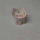 Ceramic Raised Cat Bowls, Anti Vomiting and Protect Pets' Spines for Indoor Cats Whisker Friendly Pet Feeder for Cats Puppies (Pink)