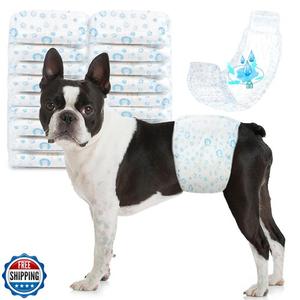 ELEGX Dog Diapers Male 100Ct, Male Dog Diapers Disposable with Wetness Indicator, Adjustable Puppy Diapers, Super Absorbent & Breathable Male Dog Wraps, 360 ° LeakProof for Incontinence & Marking, XS