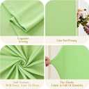 Light Sage Green Arch Cover 3 Set - 6.6FT, 7.2FT, 8FT Arch Backdrop Cover Spandex Fitted Wedding Arch Stand Covers for Baby Shower Birthday Party Bridal Shower Banquet Photo Background Decorations