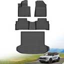 Hutisya - for 2023-2025 Kia Sportage (Not Hybrid) Floor Mats & Cargo Liner Set All Weather Protection Anti-Slip & Durable TPE Full Set Liners Automotive Accessories 