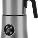 Milk Frother and Steamer, Large Capacity Detachable Electric Milk Frother, Automatic Warm and Cold Foam Maker, Stainless Steel Jug, BPA Free