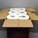 Brawny Tear-A-Square 3-Ply Paper Towels, 12 XL Family Rolls = 30 Regular Rolls, Strong, Absorbent, and Durable with 3 Sheet Sizes (Quarter, Half, Full)