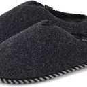 KuaiLu Womens Memory Foam Slippers Ladies Cozy Fuzzy Plush Fur Lined Warm Winter Cushioned Slip on House Bedroom Shoes Comfy Indoor Outdoor Hard Sole Arch Supportive Plantar Fasciitis Black Size 9