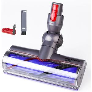 Quick-Release Motorhead Cleaner Compatible with Dyson V7,V8, Cyclone V10,V11,V15 Cordless Vacuum Cleaners, Vacuum Attachments, Upgrade Anti-Tangle Head Suitable for Carpets & Rugs