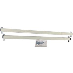 Amazing Drapery Hardware FLAT SASH RODS for Top & Bottom Doors & Sidelights 18" - 28", 2 pack