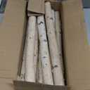 Birch Logs Decoration Fireplace Wood 12 Pack Decorative Logs for Fireplace Decor Rustic Birch Wood for Crafts,Christmas,Birch Branches,Firewood(Logs:0.7''-1.2'' Dia.16.5'' Length)