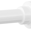 Shower Curtain Rod, 1" Diameter Heavy Duty Tension Shower Rod, Non Slip Adjustable 28-74 inch No Drilling Shower Curtain Rods Spring Tension For Bathroom, Shower Stall, No Rust, Black