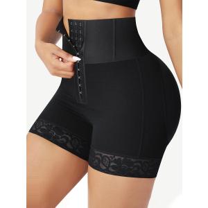 High-Waisted Tummy Control Shapewear Shorts - Body Shaper Butt Lifter for Women 6XL Black