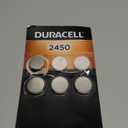 Duracell CR2450 Lithium Battery, 6 Count (Pack of 1), Coin Battery for Key Fob, Car Remote, Watch, and Other Devices, CR2450 Lithium 3 Volt (3V) Cell