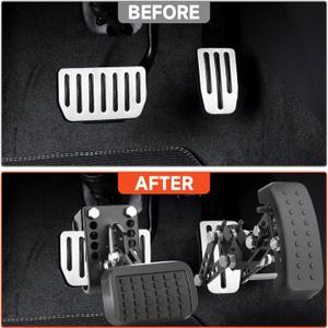 HUGBEO Adjustable Gas and Brake Pedal Extenders for Short People, Anti-Slip Extensions with Adjustable Length and Angle, Universal Pedal Extension for car for Cars, go-Karts, and Golf carts.