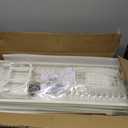 Hdrriozu Over the Sink 3 Tier Dish Drying Rack with Cover, Milkshake White