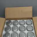 Tebery 24 Pack Home Glass Mason Jars with Silver Metal Lids and Bands, 7.6 OZ Wide Mouth Glass Canning Jars for for Canning, Preserving, Meal Prep, Overnight Oats, Jam, Jelly