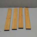 DUCOO 4 PCS Drawer Divider, 17"-22" Adjustable Bamboo Drawer Dividers Organizers, Expandable Separators for Kitchen, Clothes, Dressers, Home, Office (Natural)