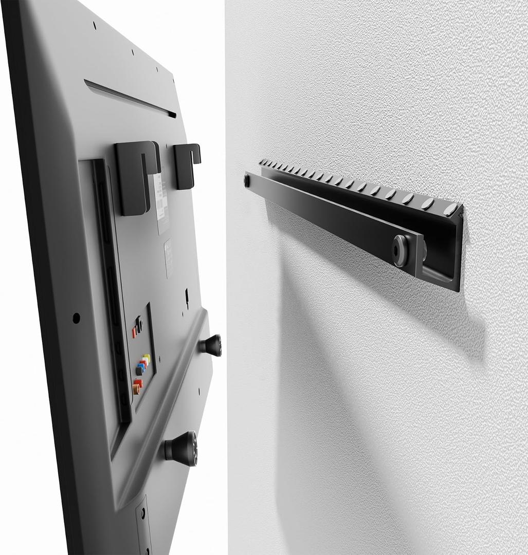 Auoace No Stud TV Wall Mount, 32 to 75-inch Drywall TV Bracket, Tilts Up to 5, Low Profile Studless TVs Mount, Easy Install, Include All Hardware, Fit Most 40" 50" 55" 60" 65" 75" Smart TVs