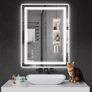 32"x24" LED Bathroom Mirror with Lights,Anti-Fog,3 Color Modes