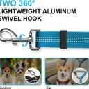 MingXpet Double Dog Leash for Two Dogs, No Pull Dog Leash, 360 Swivel No Tangle for Large Dogs Walking & Training, Shock Absorbing Reflective Bungee, Blue