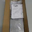 ZDDLOINP Stove Top Shelf,Adjustable 27 to 33 Inch Over the Stove Shelf for Back of Stove Spice Rack for Countertop,4 Level Height Spice Rack Organizer Seasoning Organizer for Kitchen Stove,Silver