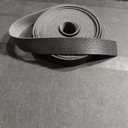 lalatia Double Sided Faux Leather Strip Crafts Strap 1.5 Inch Wide Black 2 Yards Long