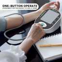 Blood Pressure Monitor, Bp Machine with Large Upper Arm Cuff of 8.7-17.3 Inches, Large Screen, Total 198 Memories for 2 Users(Black+White)