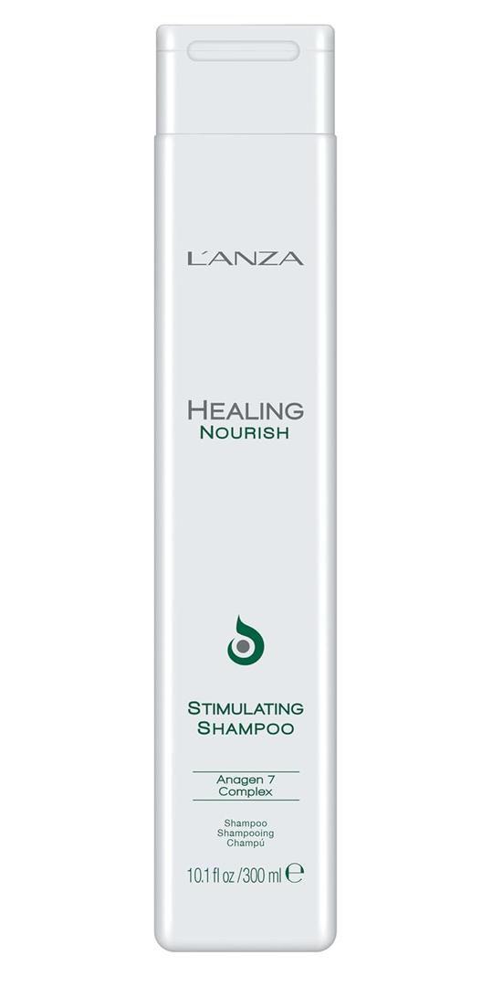 L'ANZA Healing Nourish Stimulating Shampoo, Encourages Healthy Hair Growth While Eliminating Dead Skin Cells, Sebum, Residue & DHT, for a Healthy and Fresh Hair and Scalp (10.1 Fl Oz)