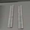 10 Pcs Carrara White Marble Pencil Trim Liner, 1/2"X12" Bullnose Tile Edge Trim for Kitchen and Shower Wall, Polished
