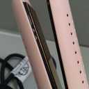 Terviiix Soft Air Styler Hair Straightener & Curler, Titanium Flat Iron for Travel, Straightening Iron with Cooling Air Vents to Lock in Style, 5 Adjustable Temp, Auto Shut Off, Dual Voltage, Pink