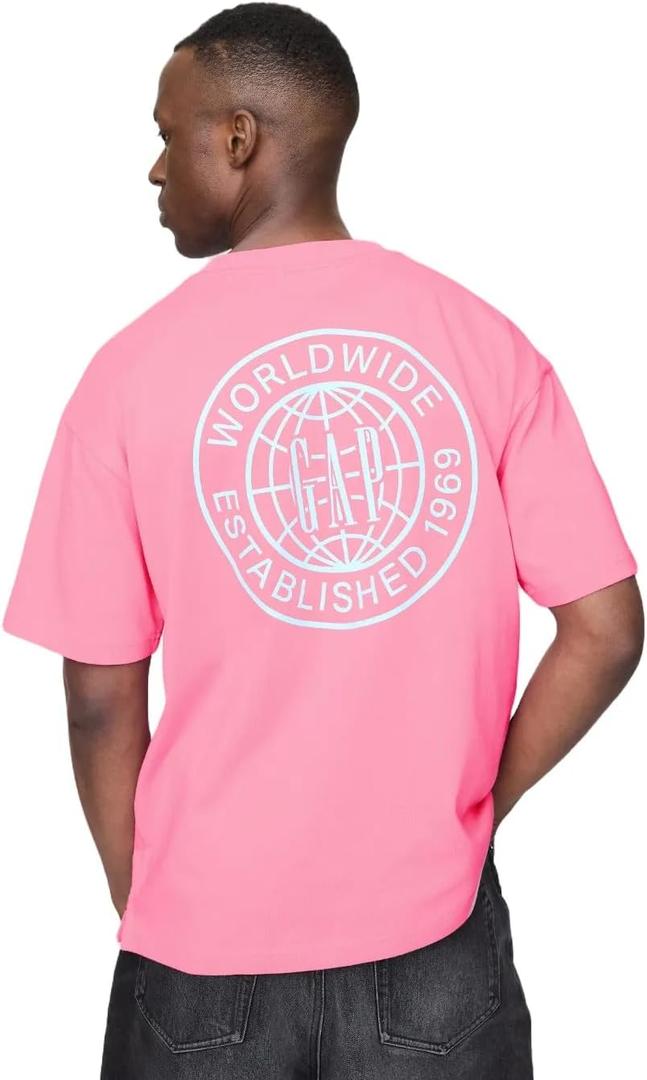 Gap Mens Worldwide Novelty Logo Tee (L)