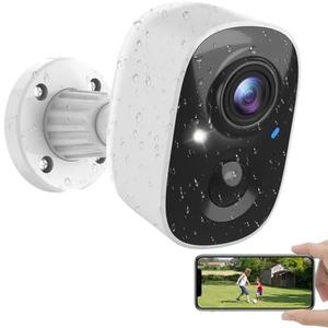 MaxiViz Security Cameras Wireless Outdoor, Outside Cameras for Home Security with AI Motion Detection, Recharge Battery Powered, 2K Color Night Vision, IP66 Weatherproof, 2-Way Talk, SD/Cloud Storage