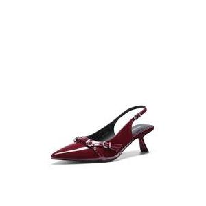 DREAM PAIRS Women's Low Kitten Heels Slingback Closed Pointed Toe Comfortable Dressy Pumps Wedding Party Casual Elegant Dress Shoes 7.5