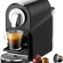 Espresso Pod Machine for Home, Compact Capsule Coffee Maker for NS Original Pods, 20 Bar High Pressure Pump, 22oz Removable Water Tank, Adjustable Cup Tray, Black