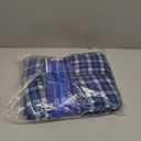 Hanes Men's 100% Cotton Flannel Plaid Pajama Top and Pant Set, Blue, XX-Large
