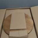 LEPOWER Mid Century Wood Standing Lamp, Modern Design Shelf Floor Lamp for Living Room, Bedroom, Office, Flaxen Shade with E26 Base, Perfect for Reading or Ambient Lighting Dark Brown